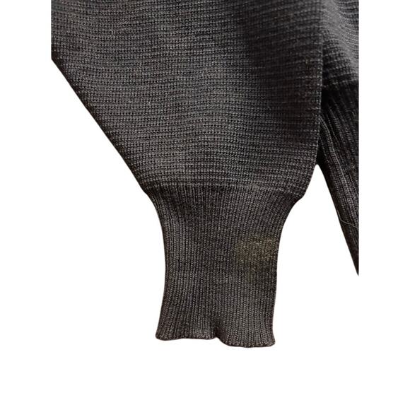 Vintage Jaeger Cardigan Sweater Navy Blue Wool Gold Buttons London Women Small - Picture 6 of 8